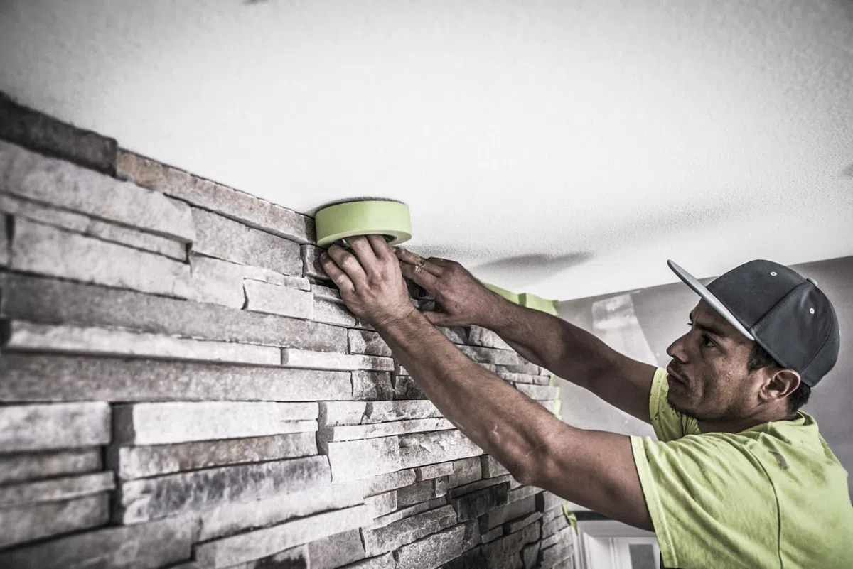 3M Nastro da Mascheratura Professionale 2060 per Superfici Ruvide, Verde - 1 Rotolo, 48 mm x 50 m - Adesivo per Pittura e Decorazioni, Interni ed Esterni