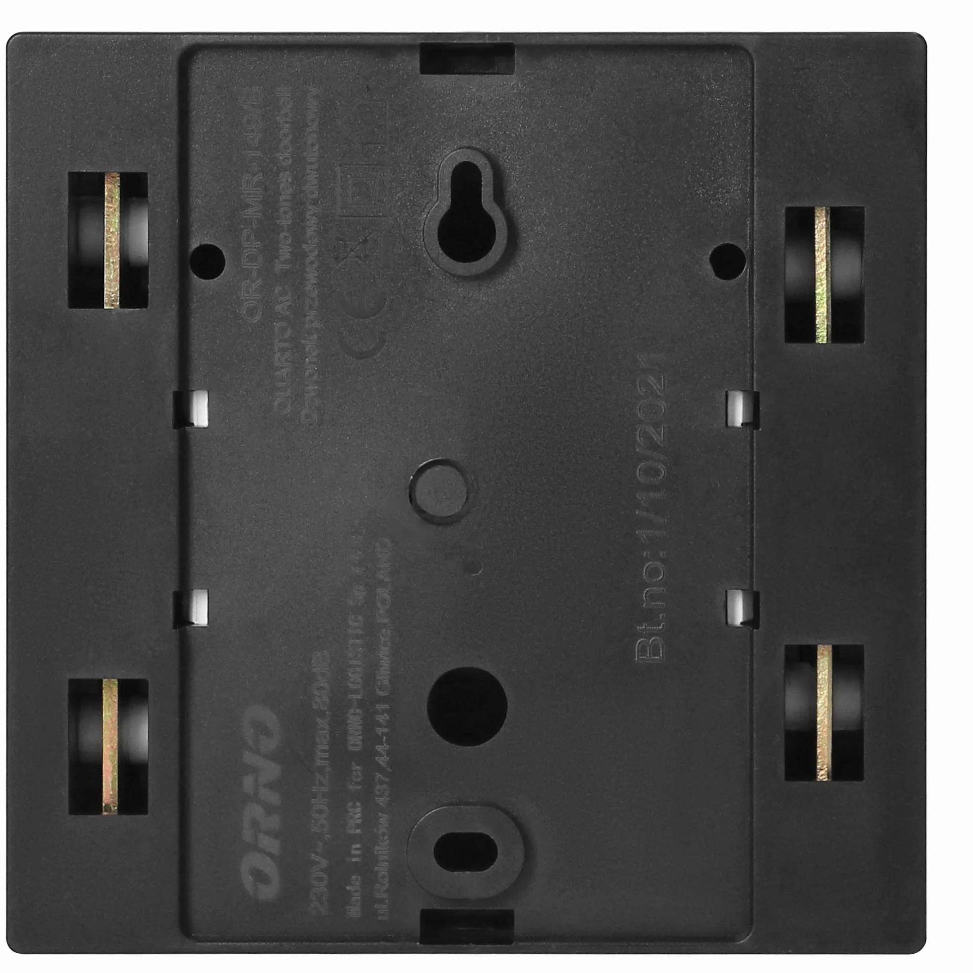 ORNO QUARTO AC Campanello Casa - Mancato Trasformatore Incorporato 230V 60W (Nero)