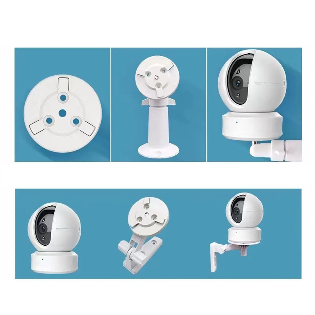 Staffa di base per telecamera di sicurezza per telecamera intelligente di sollevamento da appendere alla parete Supporto per installazione invertita per base per telecamera cloud EZVIZ per