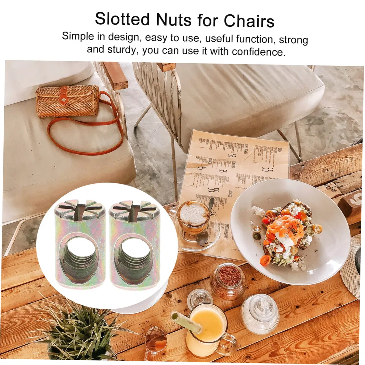ABOOFAN 20Pezzi Barrel Nut Kit Ricambio per Fissaggi Mobili Slot per Letti e Culle Materiale in Zinco Resistente e Durevole