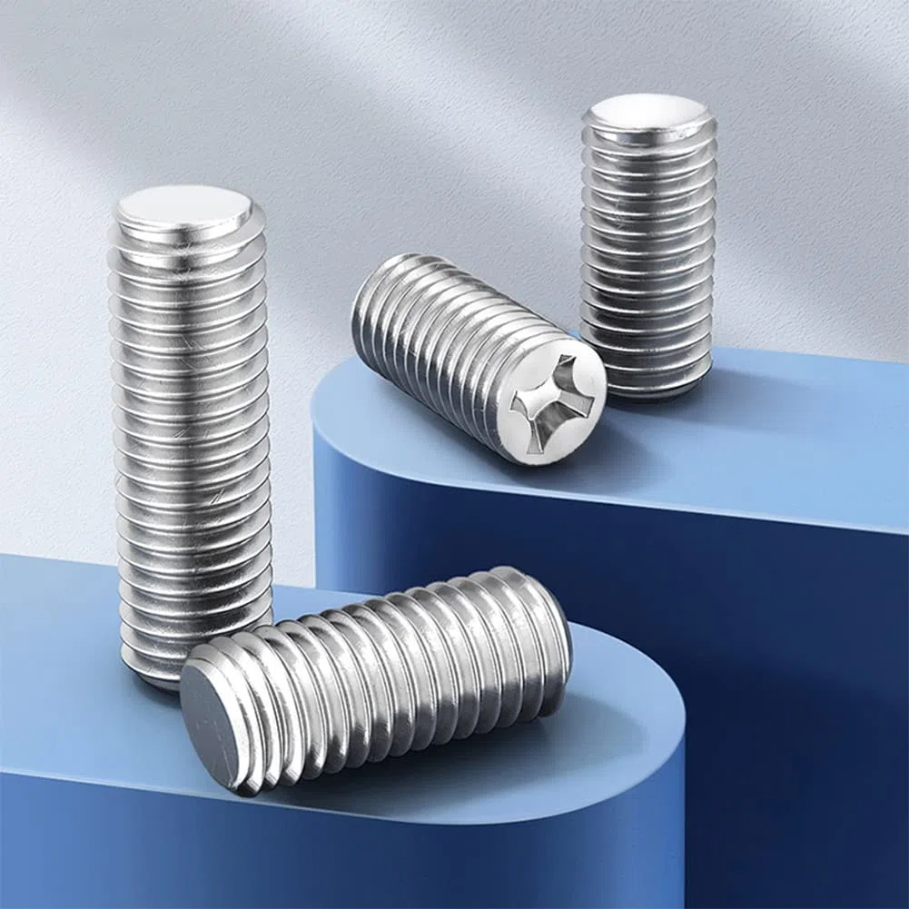 Viti Senza Testa a Tazza M2 Piccole Vite Grani in Acciaio Inox con Phillips/Scanalatura a Croce, M2x3mm, 100 pcs