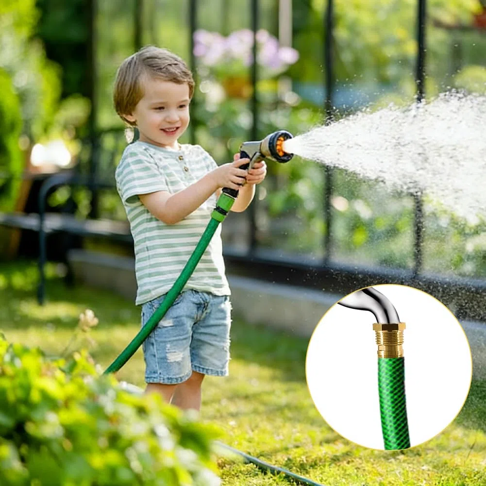 Adattatore per rubinetto in ottone con guarnizioni, con filettatura esterna M24 a M20 e adattatore AG da 3/4" a IG da 1/2" per tubo da giardino, doccia, collegamento lavatrice
