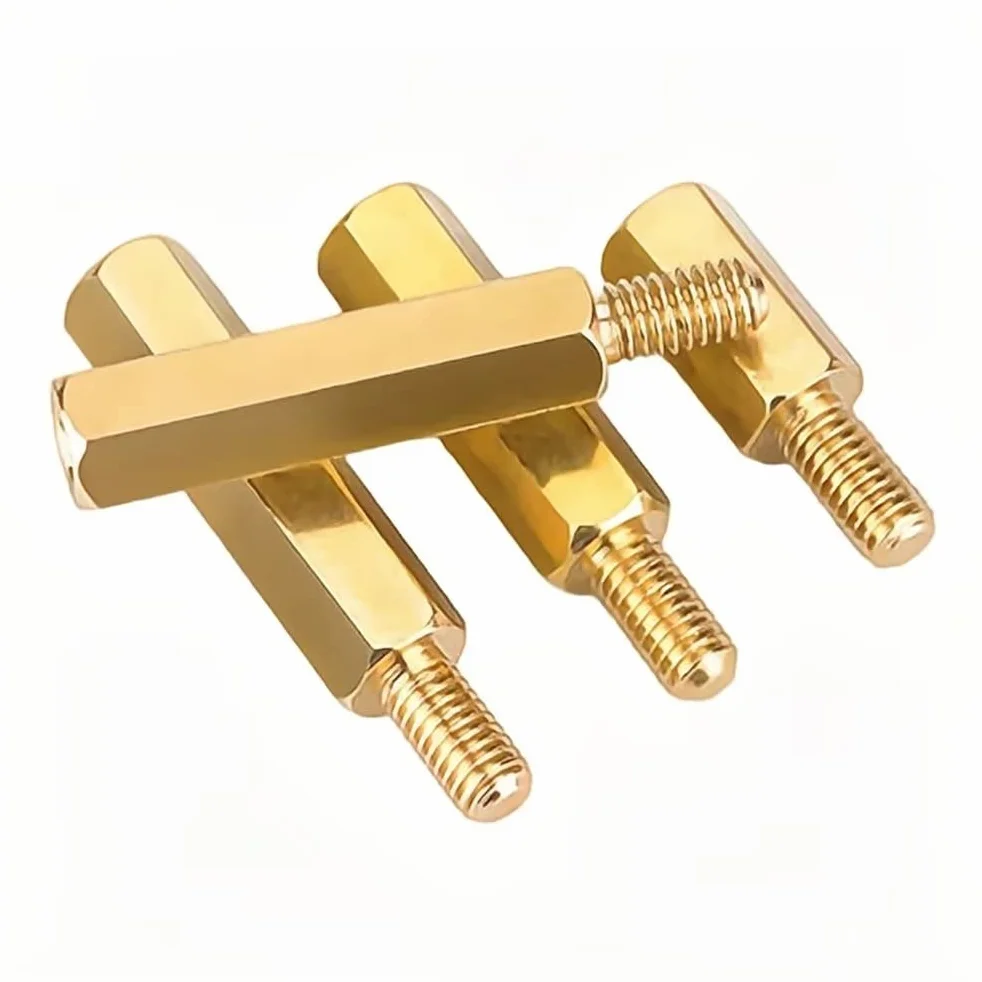 M3 Ottone Maschio Femmina Distanziatore Esagonale Standoff Vite Dado M3x6+6mm (40 Pezzi)