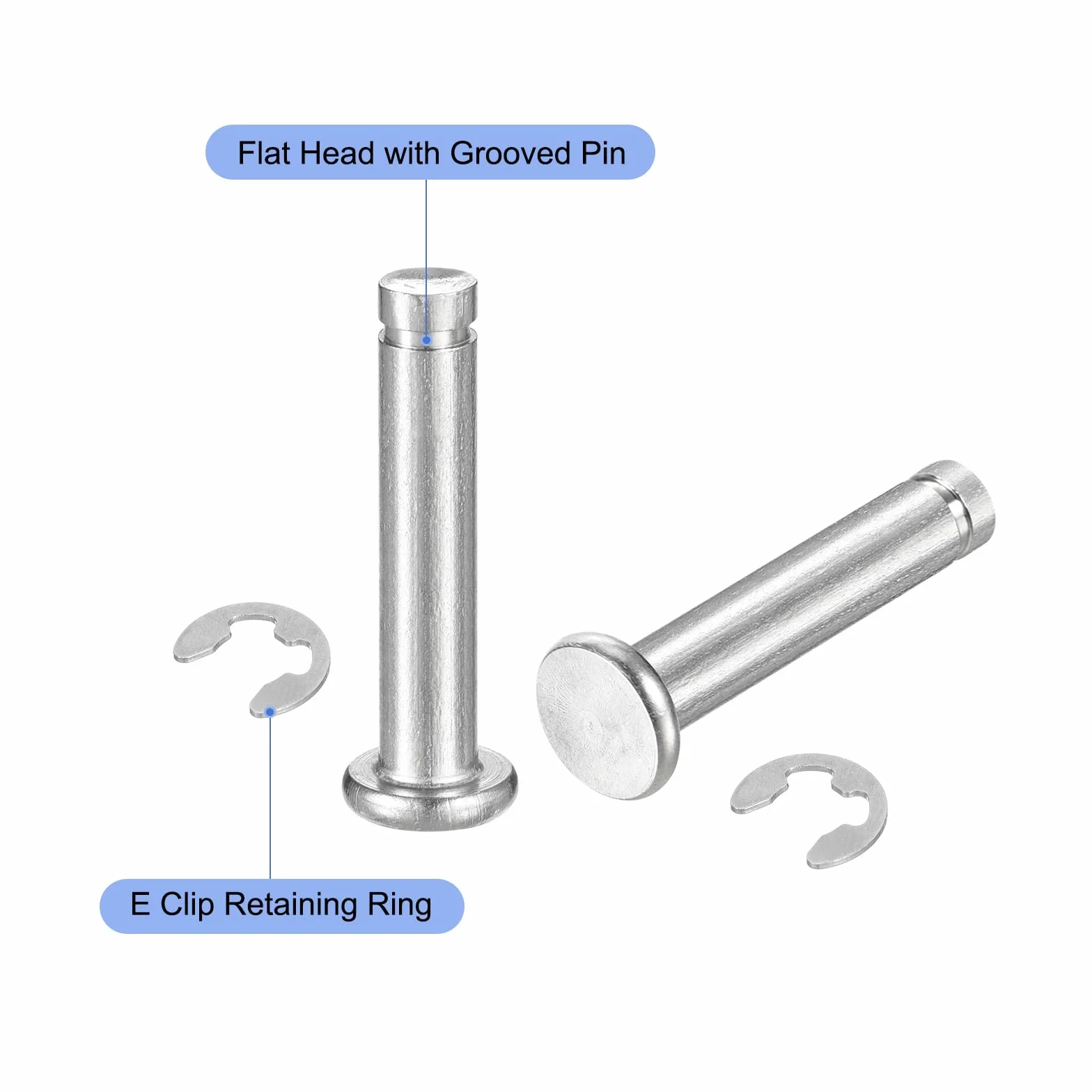 Perno Posizionamento Cilindrico Elastico M5x25mm Acciaio Inossidabile 304 QUARKZMAN 5 Set