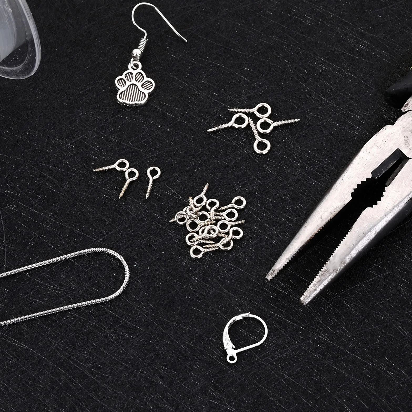 Grevosea 300pc Ganci Avvitabili,ganci A Vite,occhielli A Vite Per Legno,ganci A Vite Con Occhiello,occhielli A Vite In Acciaio Inox Eyebolts Per Gioielli Rendendo Fai Da Te Crafts Legno Artigianato