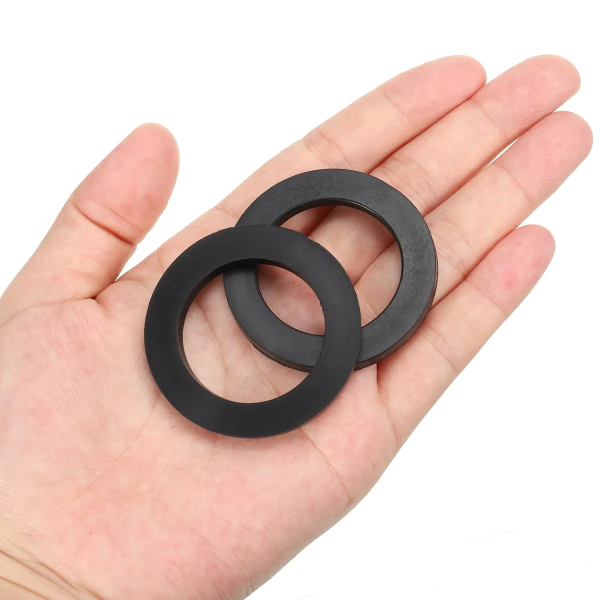 PATIKIL 12pz Rondelle Piatte in Gomma M30, Rondella Piatta 30mm ID x 40mm OD x 3mm Spessore Anello Tenuta Separatore Guarnizione per Tubo Rubinetto Tubo Acqua Bullone Fissaggio, Nero
