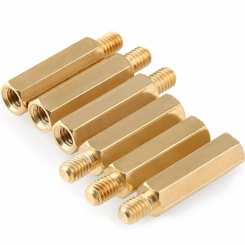 M3 Ottone Maschio Femmina Distanziatore Esagonale Standoff Vite Dado M3x6+6mm (40 Pezzi)