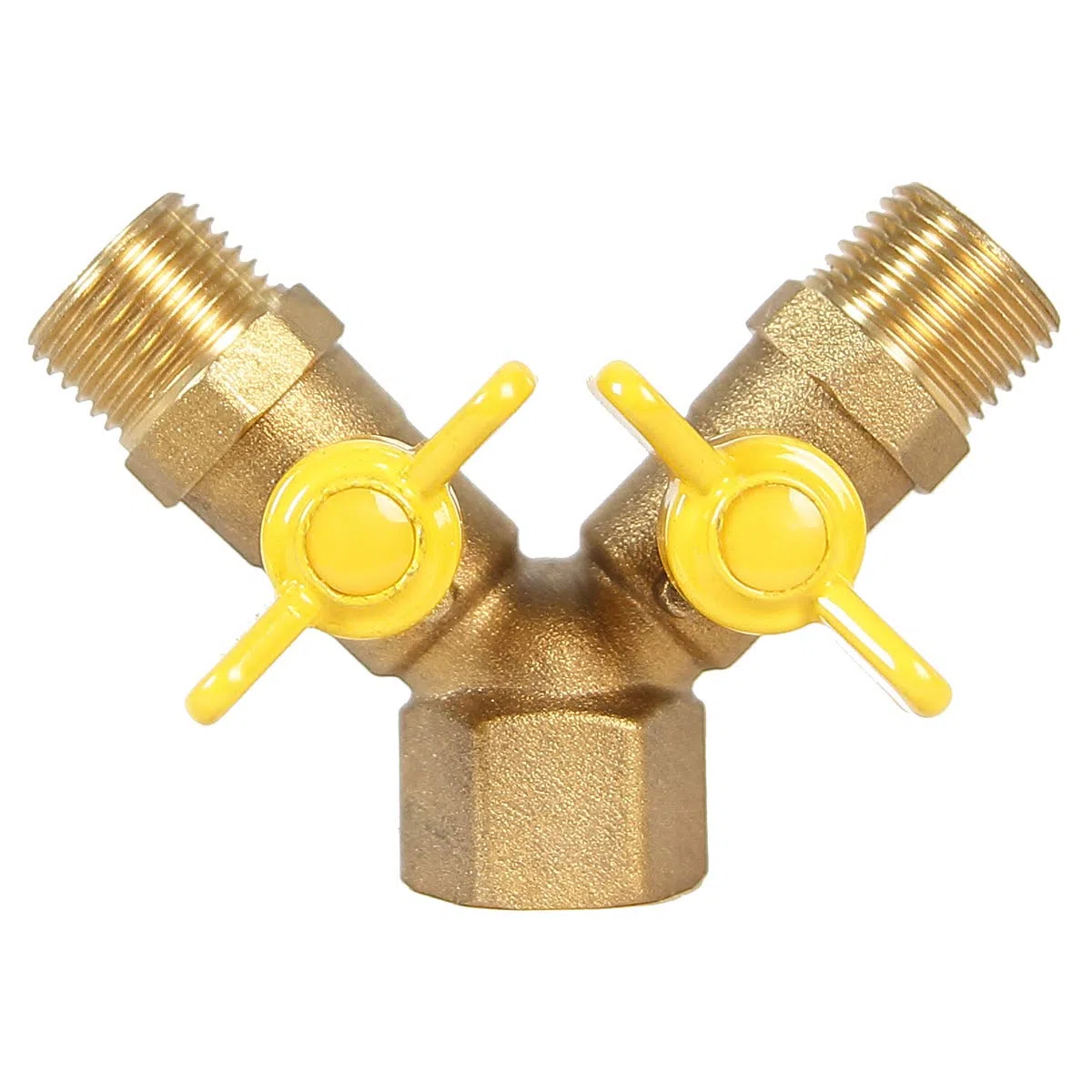 Splitter Y 2 vie per tubi di ingresso, 1/2' AG per 2 connettori (YV08)