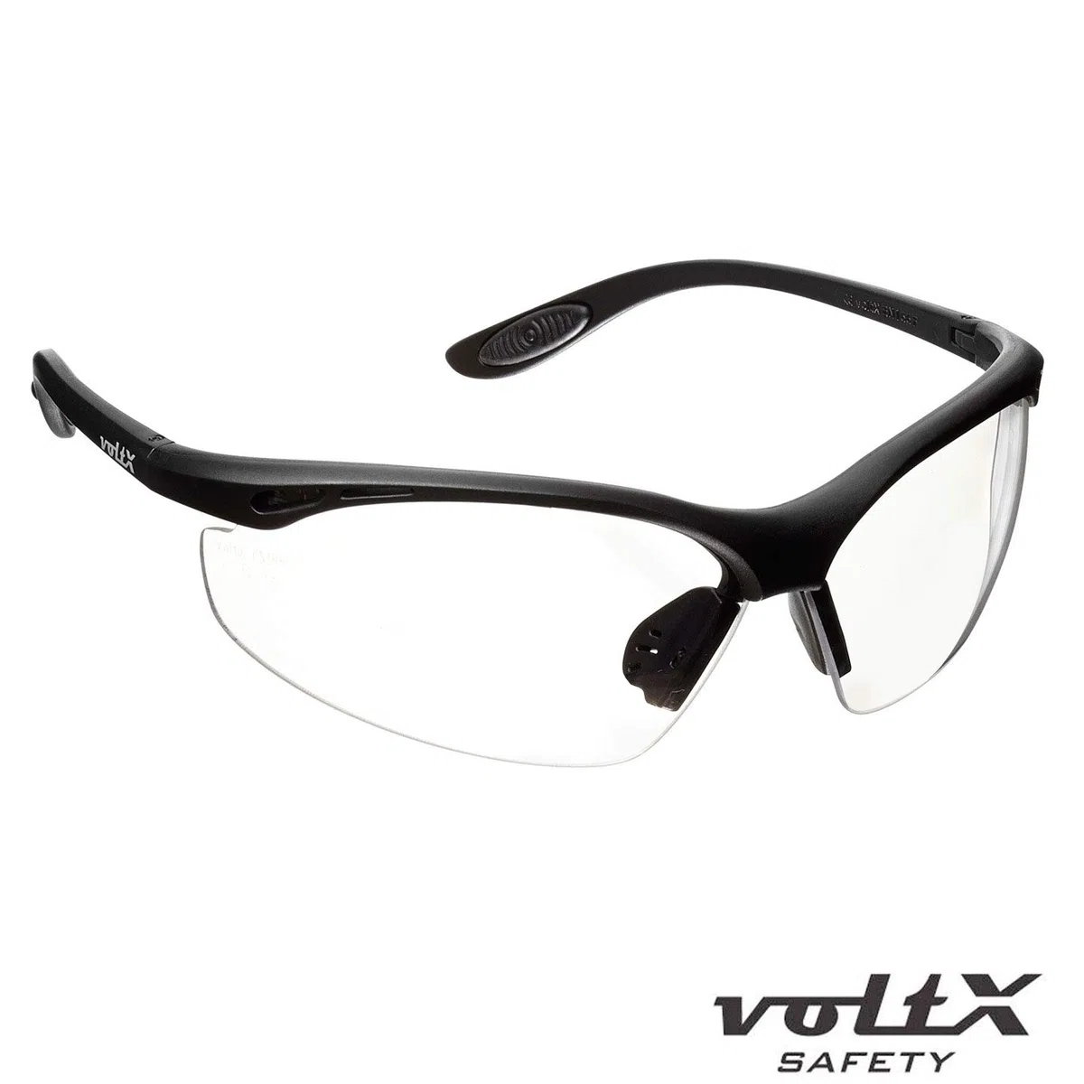 voltX 'CONSTRUCTOR' Occhiali di sicurezza Plano con certificazione CE EN166F/Occhiali da ciclismo (TRASPARENTI) con trattamento antiappannamento
