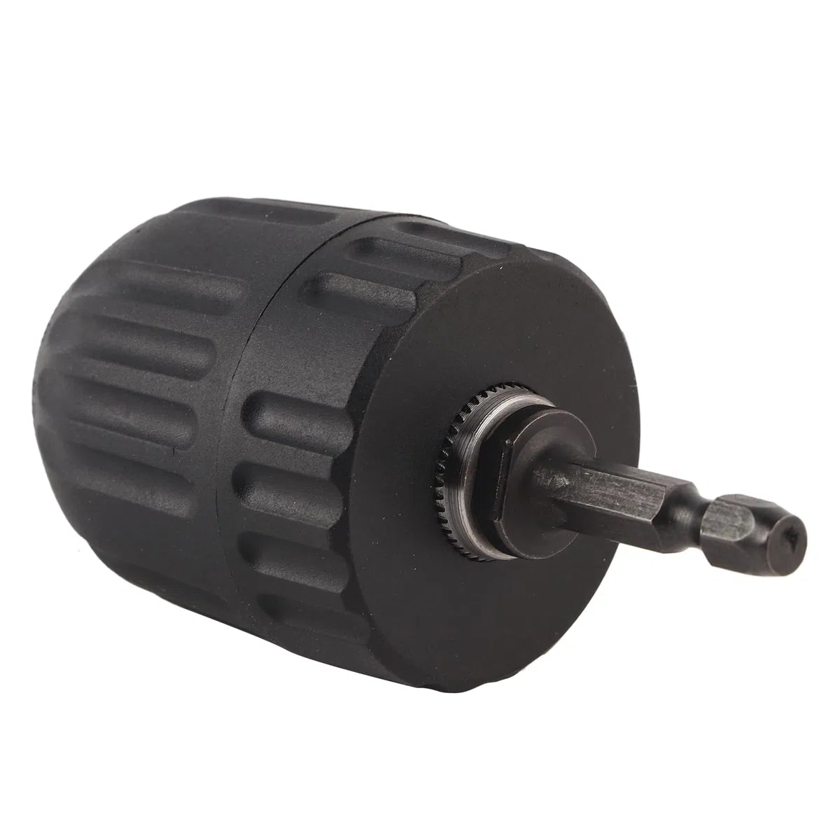 Mandrino per Punta da Trapano Senza Chiave 3/8 24UNF, Mandrino Adattatore con Codolo Esagonale, Veloce e Stabile con Esagono da 1/4, Ideale per Caricare Trapano