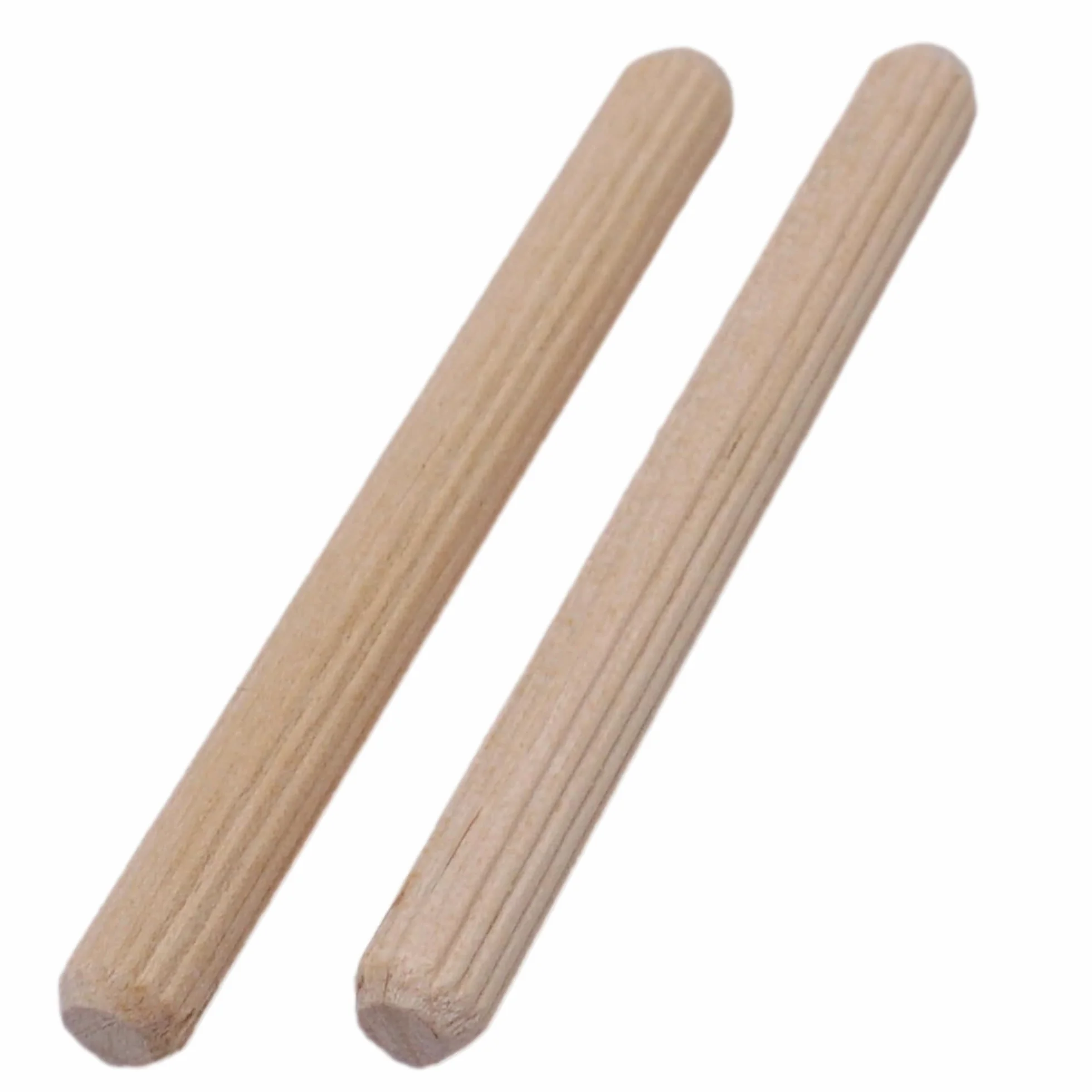 SKIR'CO (100 pezzi) Tasselli in Legno 6 x 60 mm, Tappi in Legno Scanalati, Perni Scanalati per Mobili, Tasselli Scanalati