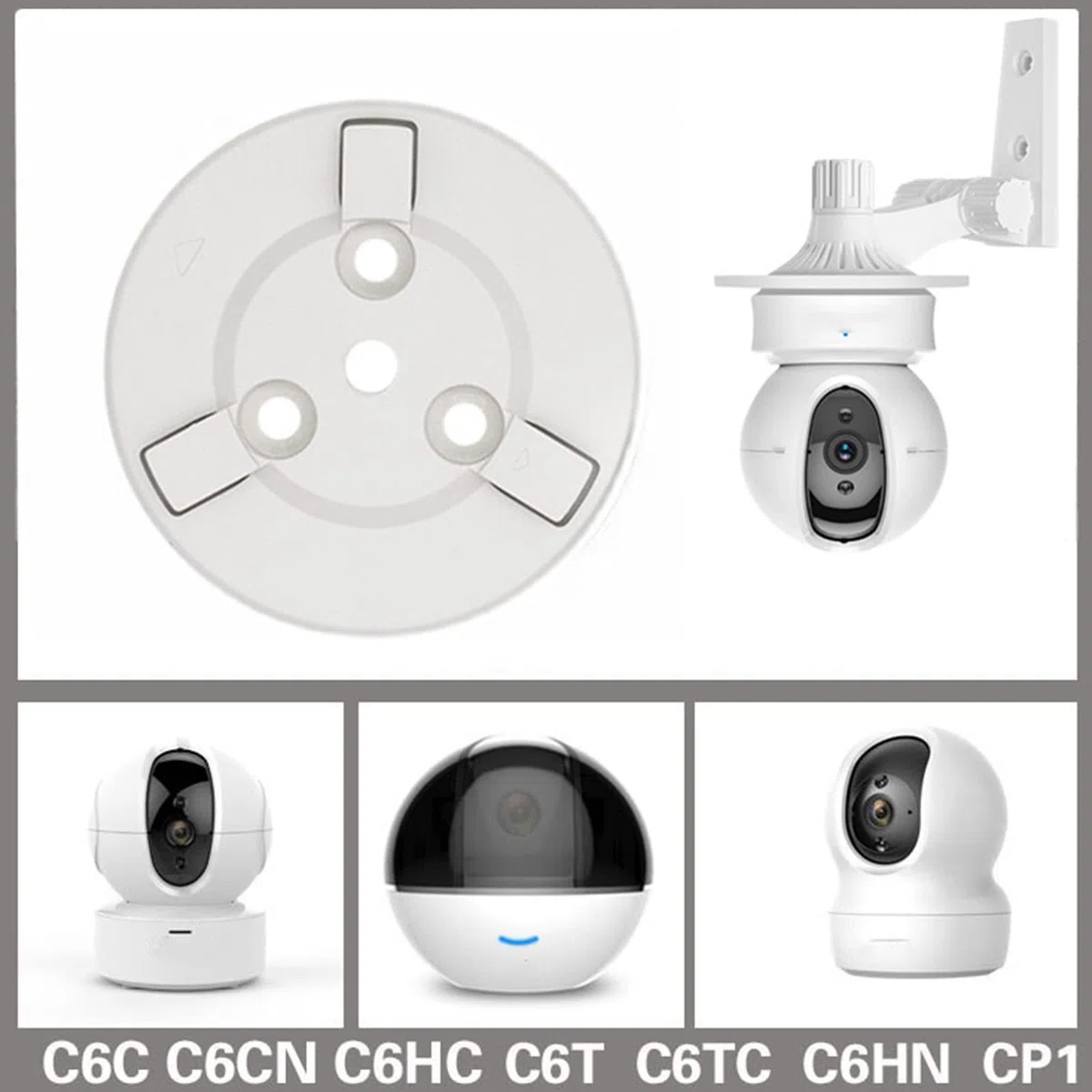 Staffa di base per telecamera di sicurezza per telecamera intelligente di sollevamento da appendere alla parete Supporto per installazione invertita per base per telecamera cloud EZVIZ per