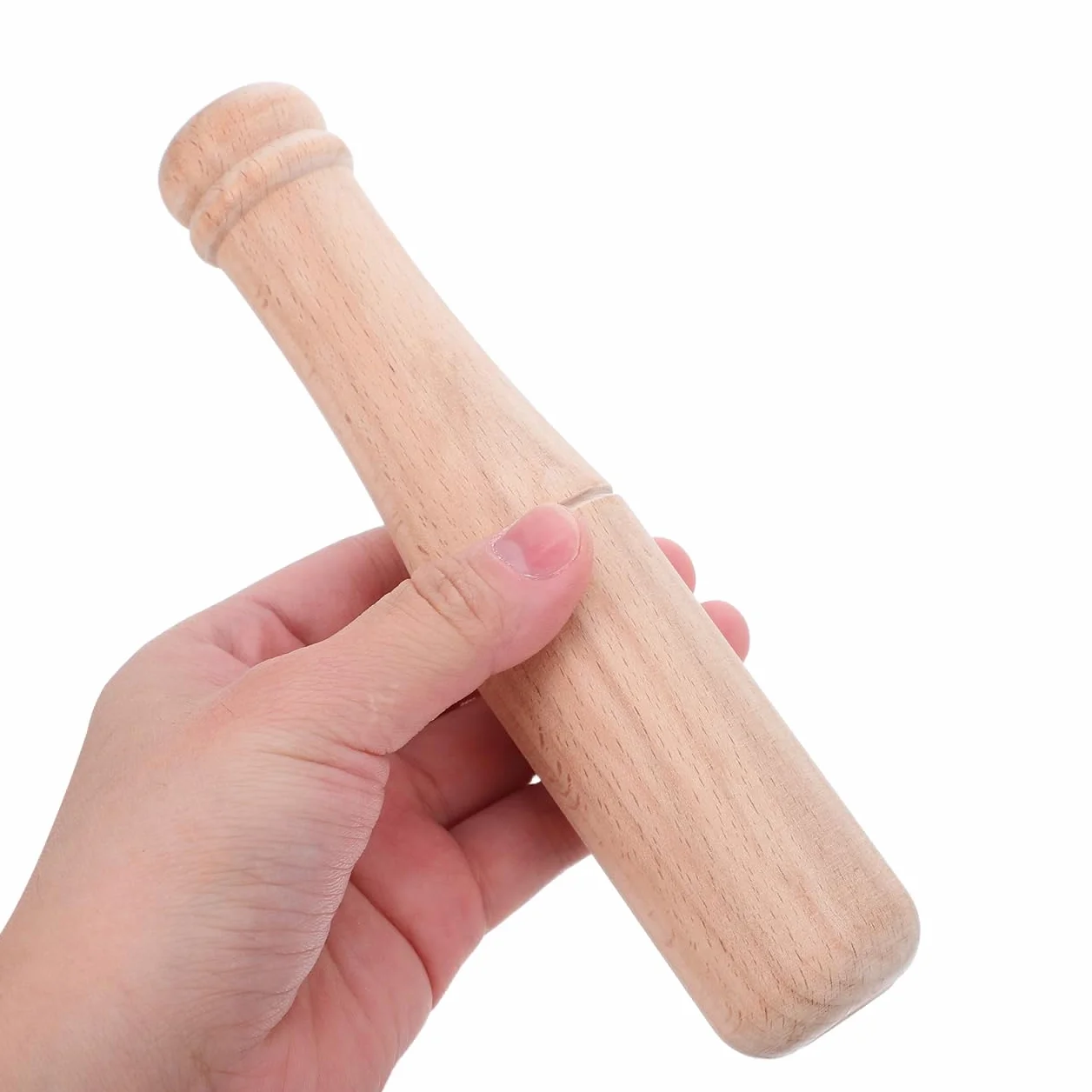 Angoily Martello in legno per scalpello in faggio, martello di legno, intaglio, in pelle, per bambini, artigianato, cucito, incisione, martello fai da te