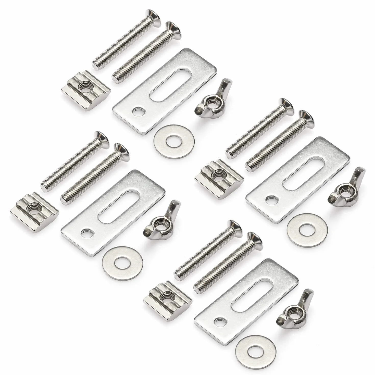 Genmitsu 4PCS Mini Kit di pinze di tenuta a T-Track, compatibile con la macchina router CNC 3018-PRO/3018-MX3/3018-PROVer