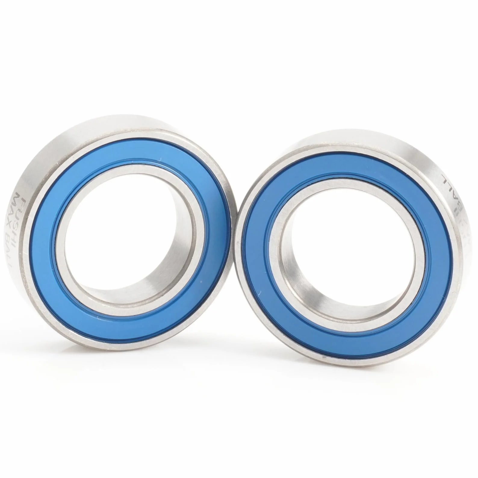 VRS MAX 6801 - Cuscinetto a cartuccia, dimensioni 12 x 21 x 5 mm, in acciaio cromato e blu, sigillato con grasso, 6801LLU Cart Full Balls Bearing per Bike Pivot, (4 pezzi)