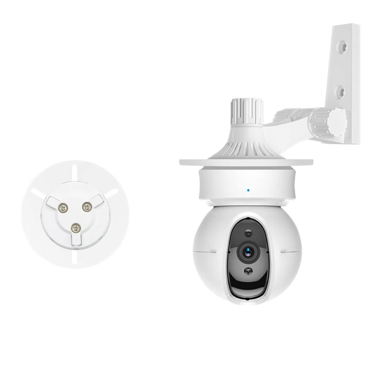 Staffa di base per telecamera di sicurezza per telecamera intelligente di sollevamento da appendere alla parete Supporto per installazione invertita per base per telecamera cloud EZVIZ per