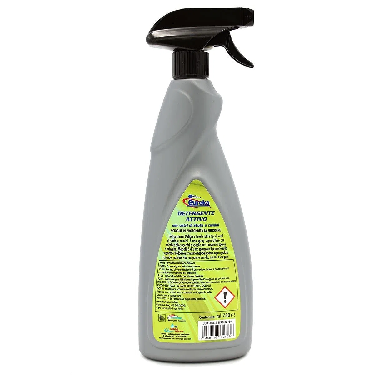 Detergente per pulire vetro camino e stufa professionale - Spray 750 ml