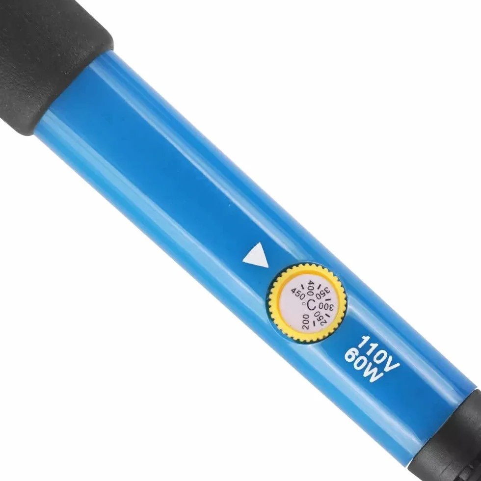 Kit saldatore a stagno 60 W temperatura regolabile 200-450 °C 5 punte