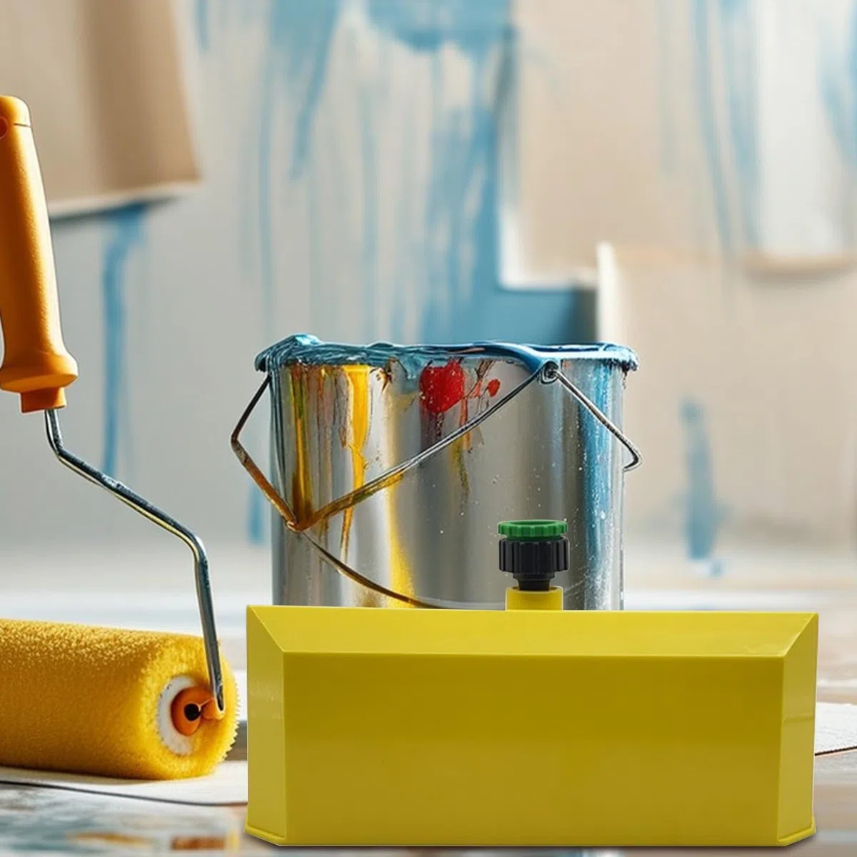 Strumento di pulizia del rullo di vernice | Dispositivo di pulizia per rulli di vernice | Distributore di pulizia per fai da te e professionisti Manutenzione di strumenti di pittura