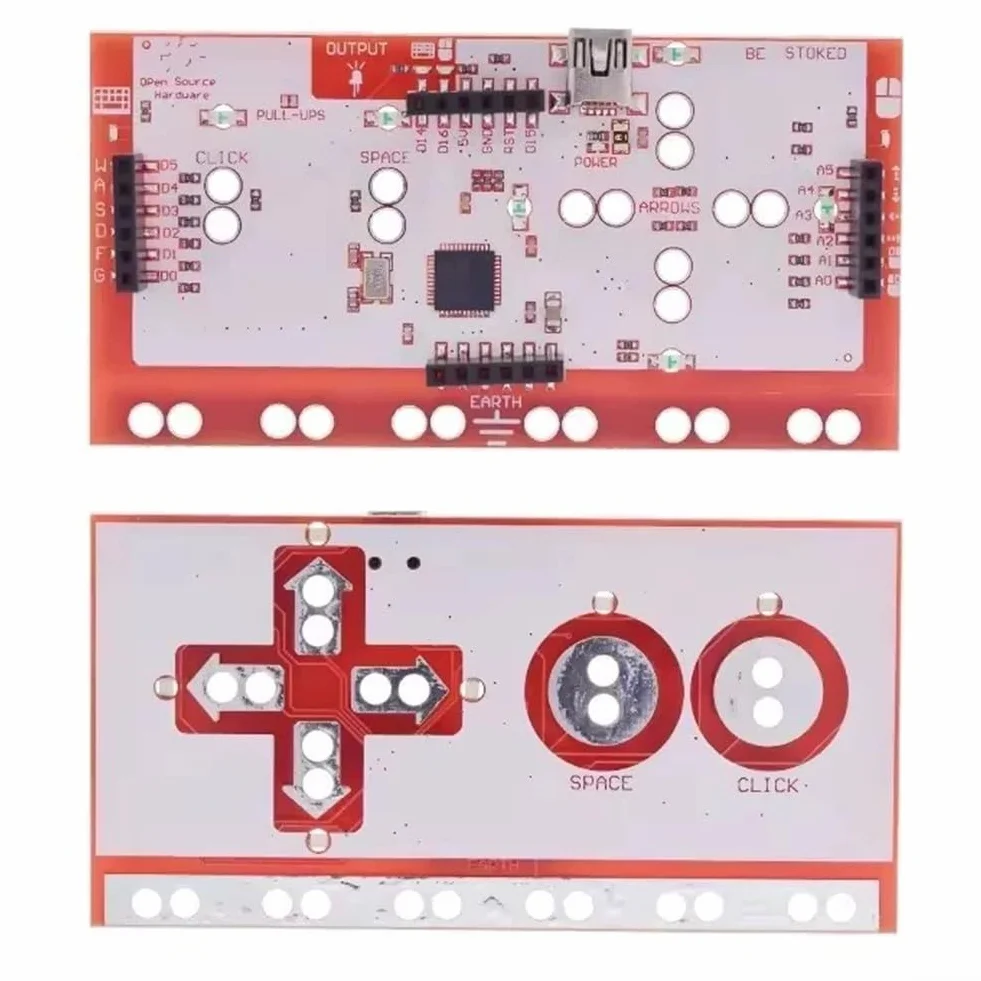 Set di schede di controllo ispirate a Makey, con cavo dati USB e clip per cavi, per kit scheda principale compatibile per R3, Mega 2650, per lo sviluppo (scheda singola)