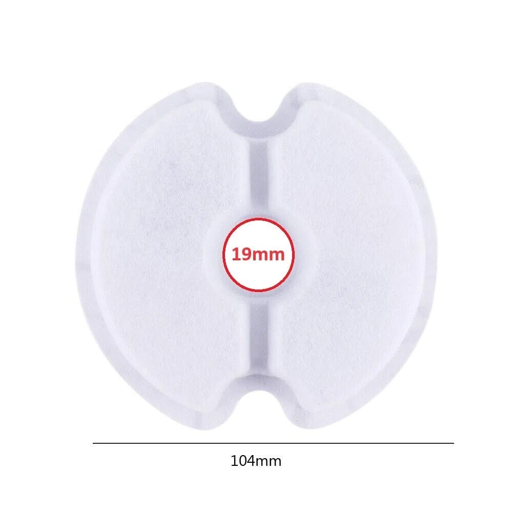 cyclingcolors 5x filtro fontanella per gatti spugna schiuma acqua fontana, rotondo 104mm