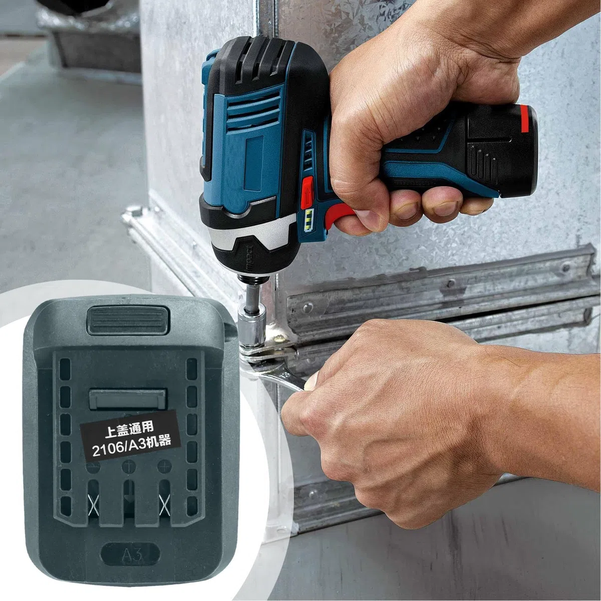 Convertitore Di Adattatore Batteria Zunetsutock - Adattatore Di Corrente Ad Alta Efficienza Per Batteria Al Litio Ricaricabile | Strumento Di Conversione Universale Per Utensili, Utensili Elettrici