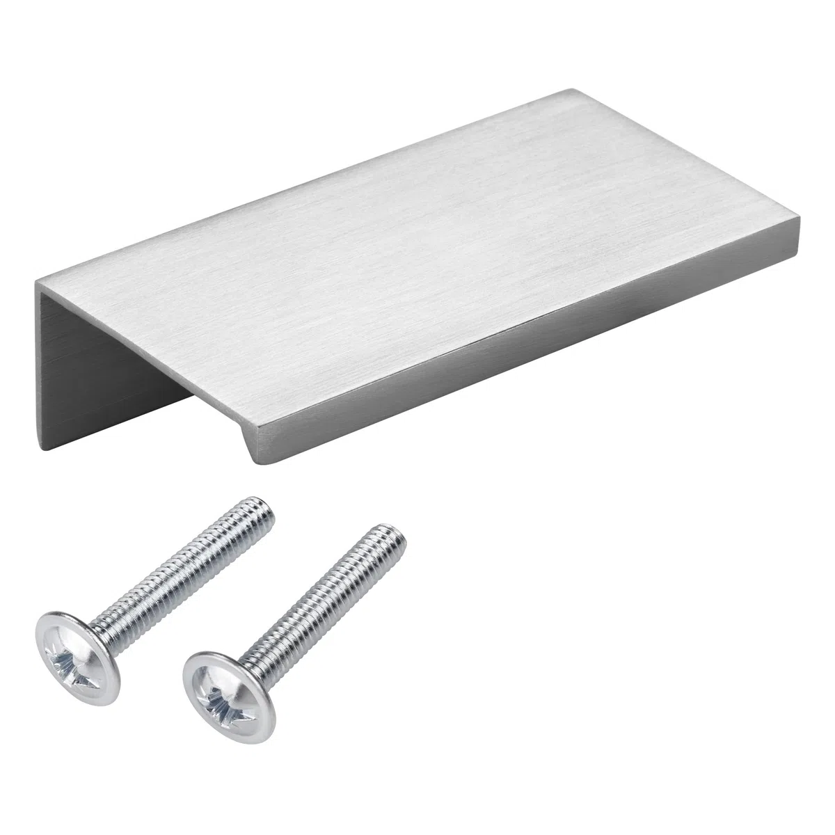 SOTECH Set di 5 maniglie di profilo per mobili in alluminio SEARL 70 mm Aspetto Acciaio Inox Maniglia per Cassetti Maniglia da Cucina