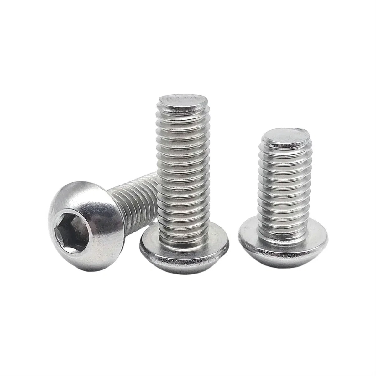 Ctongrun-Bulloni a testa cilindrica M3 M4 M5 M6 M8 M10 316 A4 Stainless Steel Hexagon Socket Bolt Hexagon Socket Head Button Screw Durevole e resistente(14mm,M8 5pcs)