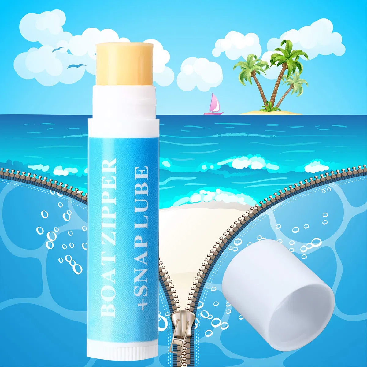 Lubrificante per Cerniere a Scatto Zip Cera Lubrificante per Barche Tubo per Stick di Lubrificazione a Scatto Marino per Barche, Tela, Muta Stagna, Bimini Snap