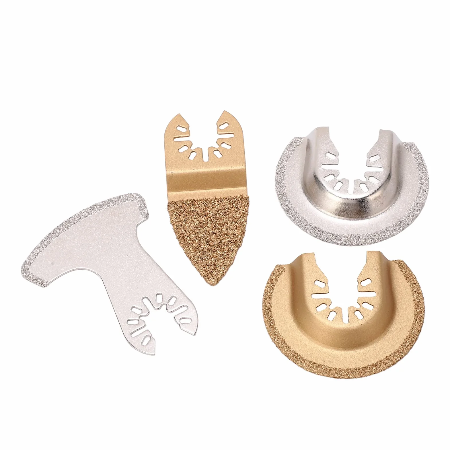 Generic Lame per Oscillanti Diamantate Utensile da Taglio a Lunga Durata per Pietra e Cemento, 4 Pezzi per Vari Progetti