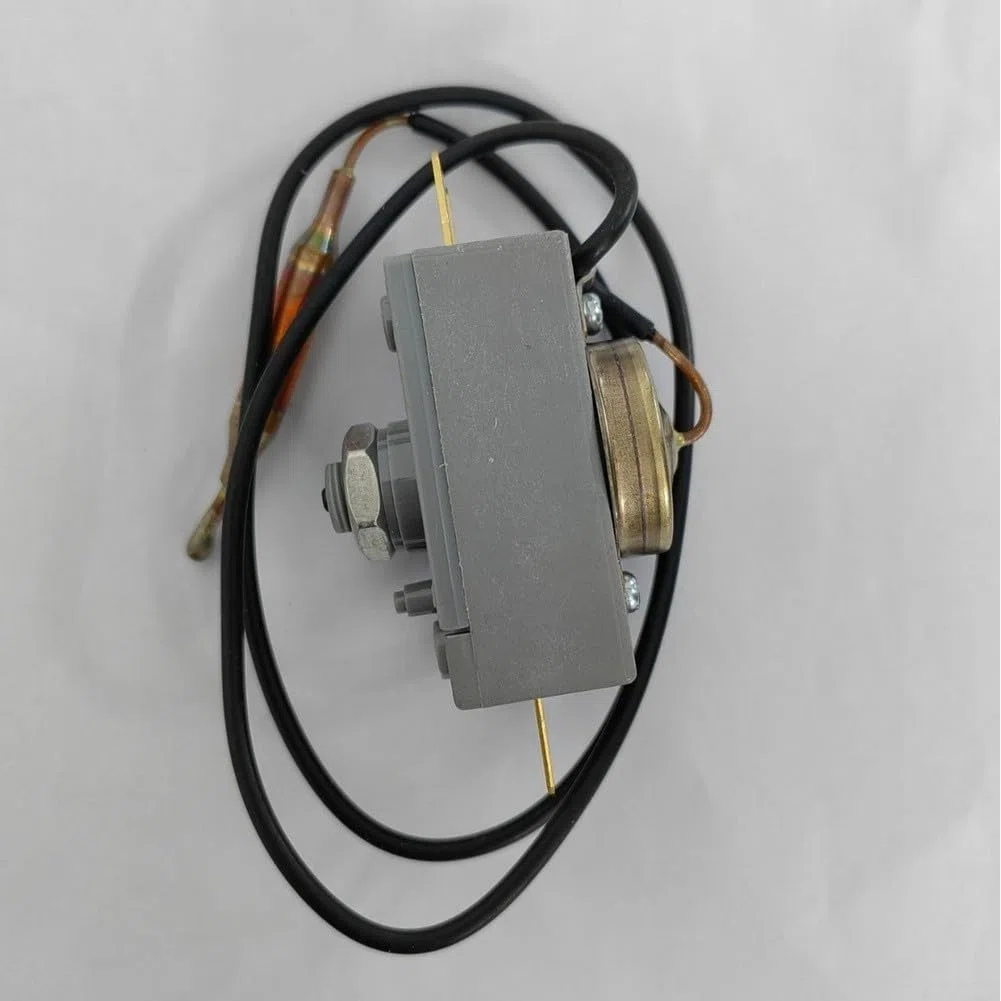 Termostato di ripristino manuale 93C Limitatore di temperatura per scaldabagno elettrico, interruttore interrotto termico da 20 A con design a quattro pin e robusta custodia in metallo di sicurezza