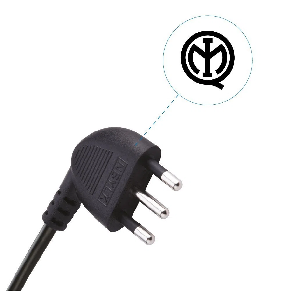 Electraline 62019 Multipresa 9 Posti 3 Polivalenti Schuko 10/16A + 6 Bivalenti 10/16A-Cavo, Nero, 1.5 m
