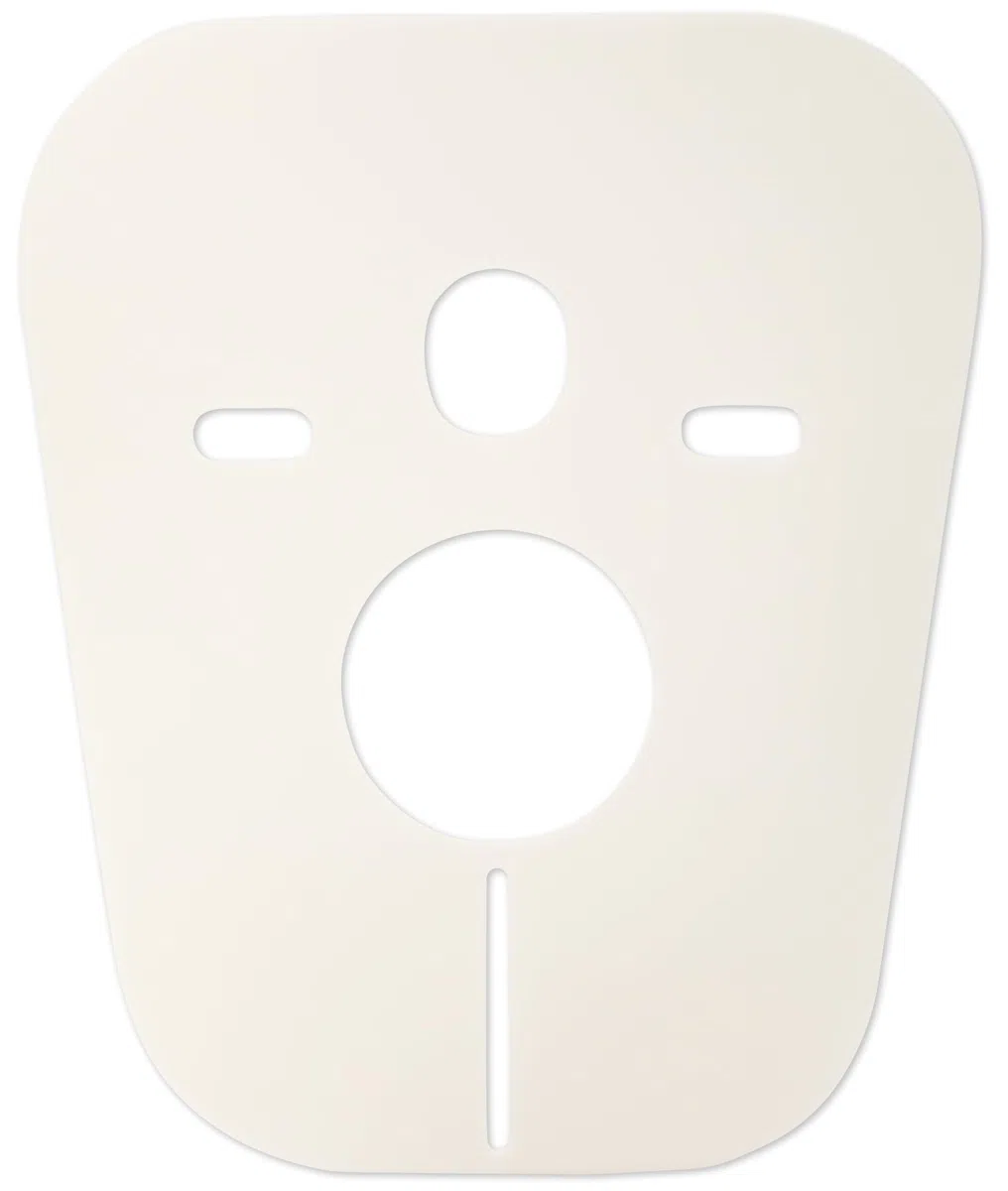 Fischer Membrana Anti Rumore per WC e Bidet, Guarnizione per Isolamento Acustico di Sanitari Sospesi a parete, Tappetino per Isolamento Acustico, Universale, Antiurto, 4824