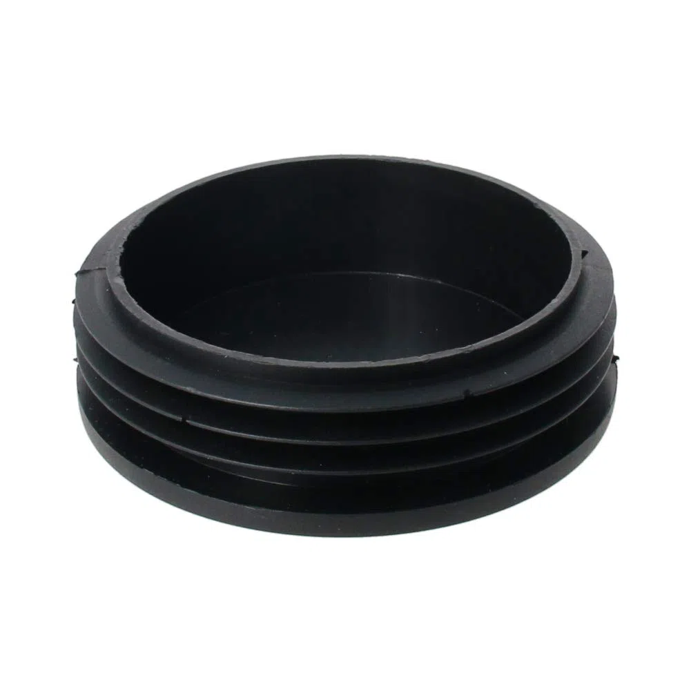 MroMax Tappo per tubo in plastica da 100 mm di diametro, tappi terminali rotondi per corrimano, canale delle scale, ringhiera, tubo nero, 4 pezzi