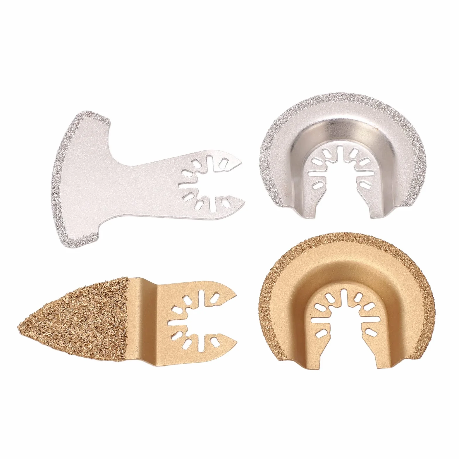 Generic Lame per Oscillanti Diamantate Utensile da Taglio a Lunga Durata per Pietra e Cemento, 4 Pezzi per Vari Progetti