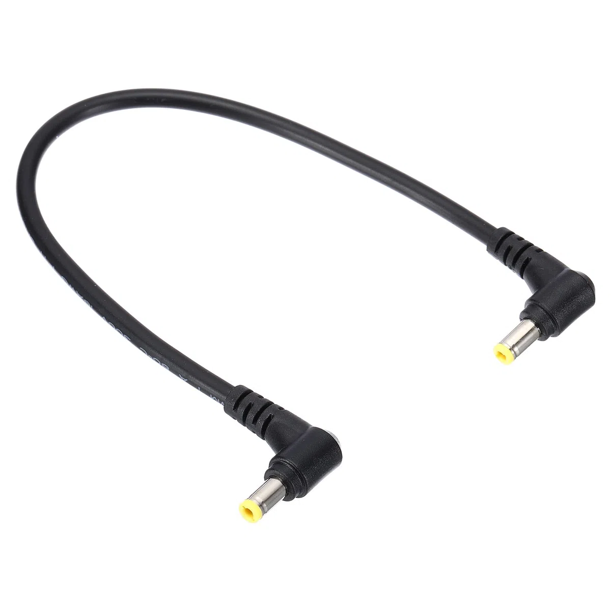 PATIKIL 1 Piedi 5,5mm x 2,5mm Maschio a Maschio Cavo Alimentazione DC, 18AWG Adattatore Filo 90 Gradi Cavo Prolunga ad Angolo Retto per Striscia LED DVR Router Telecamera Sorveglianza