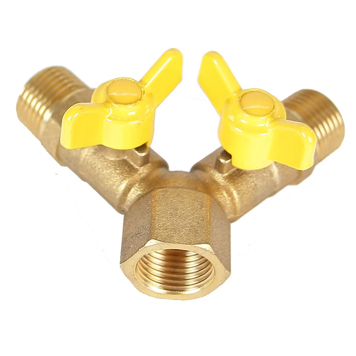 Splitter Y 2 vie per tubi di ingresso, 1/2' AG per 2 connettori (YV08)