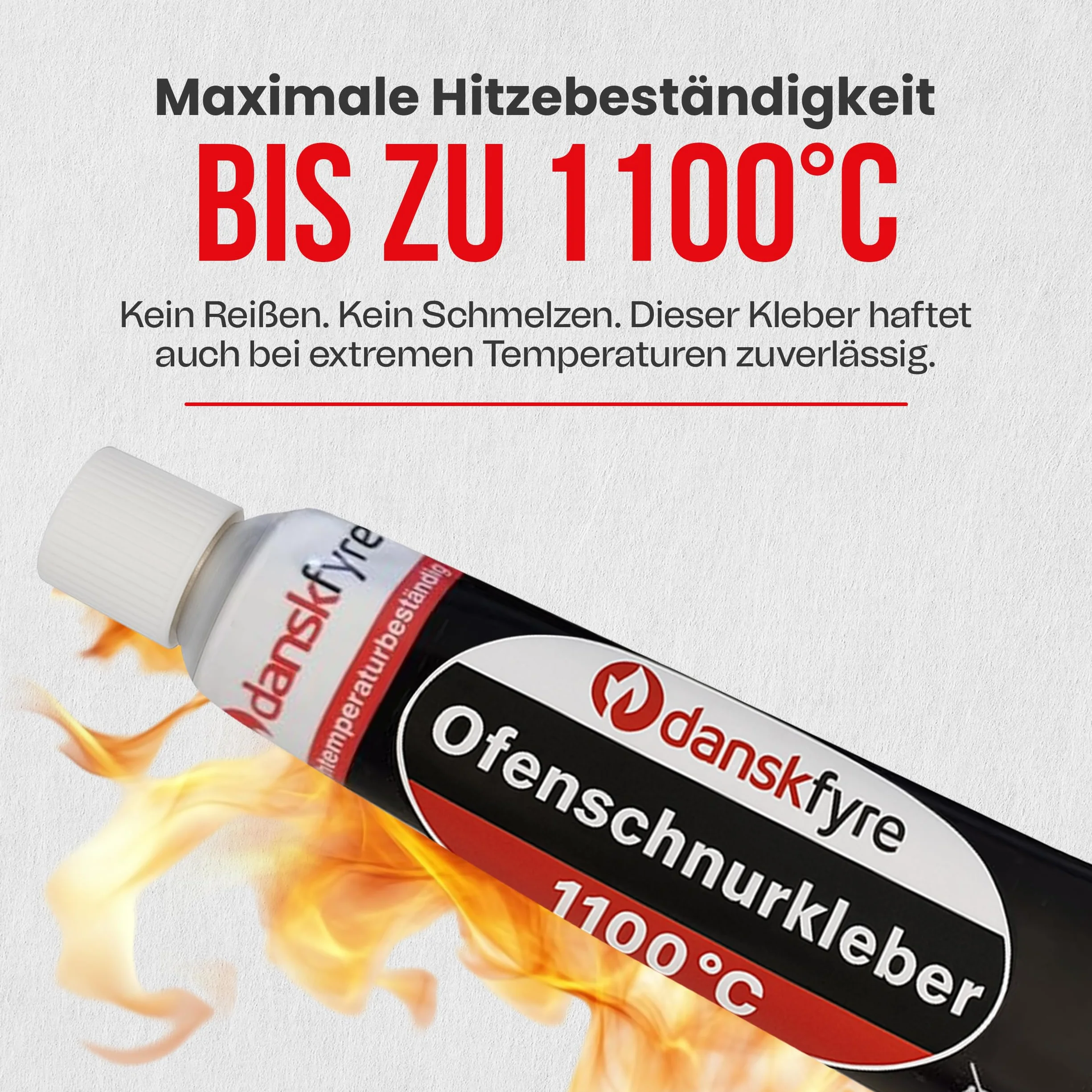 Colla Refrattaria per Camino - Pietra e Guarnizione Stucco Resistente al Calore Fino a 1000 Gradi - Colla Fermit HT 1100