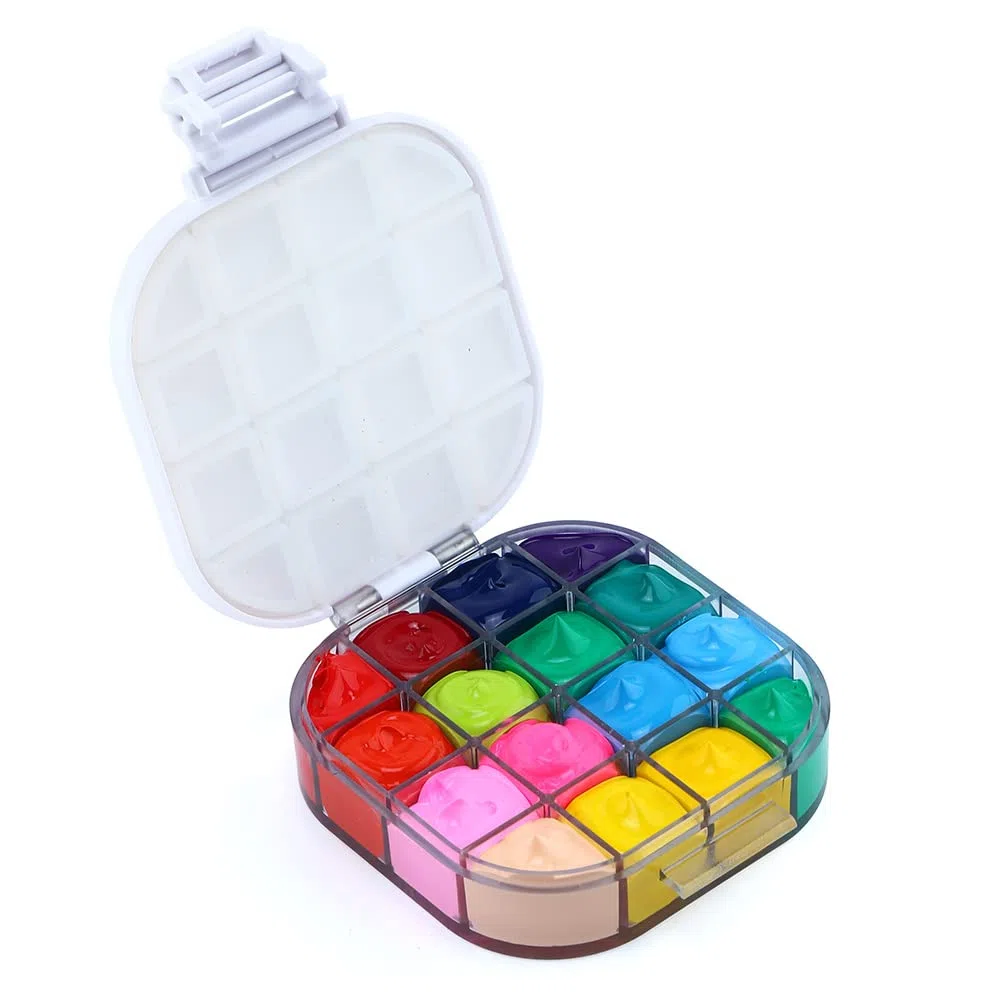 Transon 16 pozzetti per risparmio di vernice, portatile, ermetica, idratante, colore bianco
