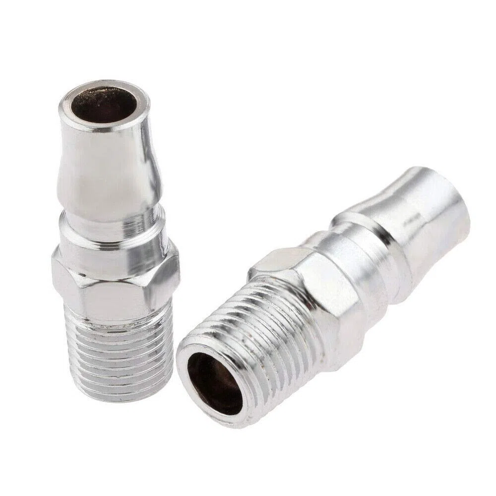 PM30-3/8 "BSP Airline Connettori a sgancio rapido maschio tubo aria raccordo per utensili compressore (confezione da 2)