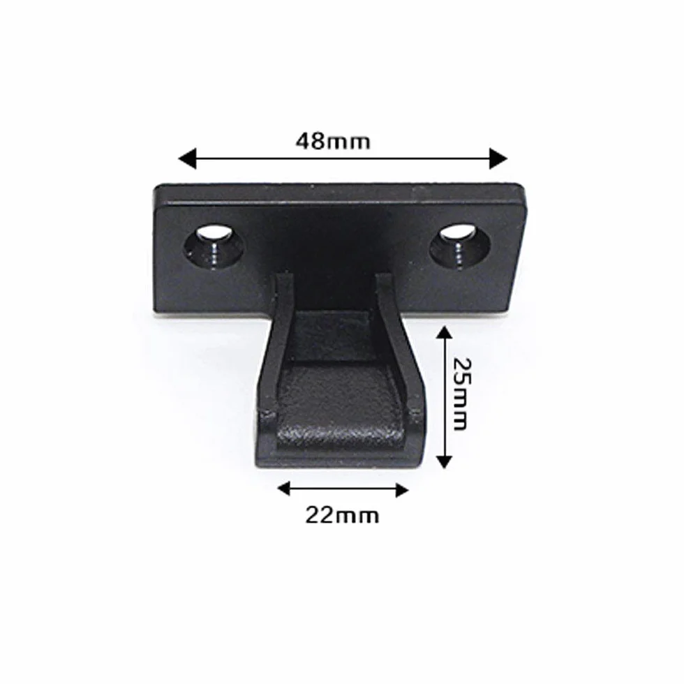 4 pezzi di fissaggio in plastica per zoccolo, fissaggi per pannello clip per il collegamento di pannelli di armadietti, mobili (48 mm x 25 mm x 30 mm)