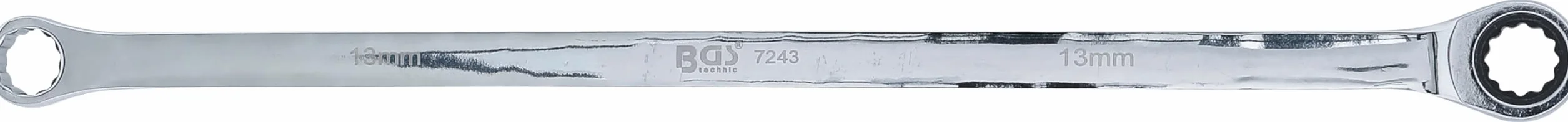 BGS 7243 | Chiavi a cricchetto doppio e a anello | extra lunghe | 13 mm