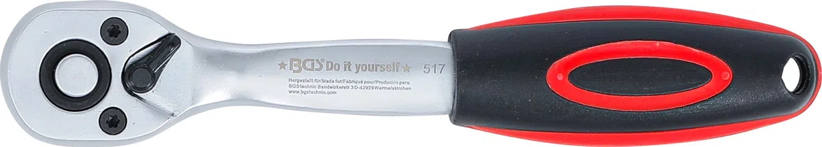 BGS Diy 517 | Cricchetto reversibile | dentatura fine | 6,3 mm (1/4)"