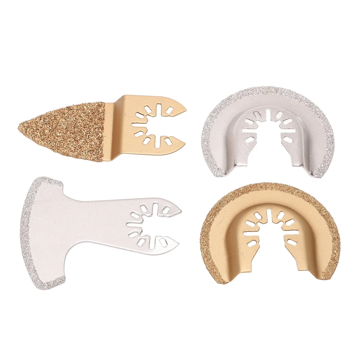 Generic Lame per Oscillanti Diamantate Utensile da Taglio a Lunga Durata per Pietra e Cemento, 4 Pezzi per Vari Progetti