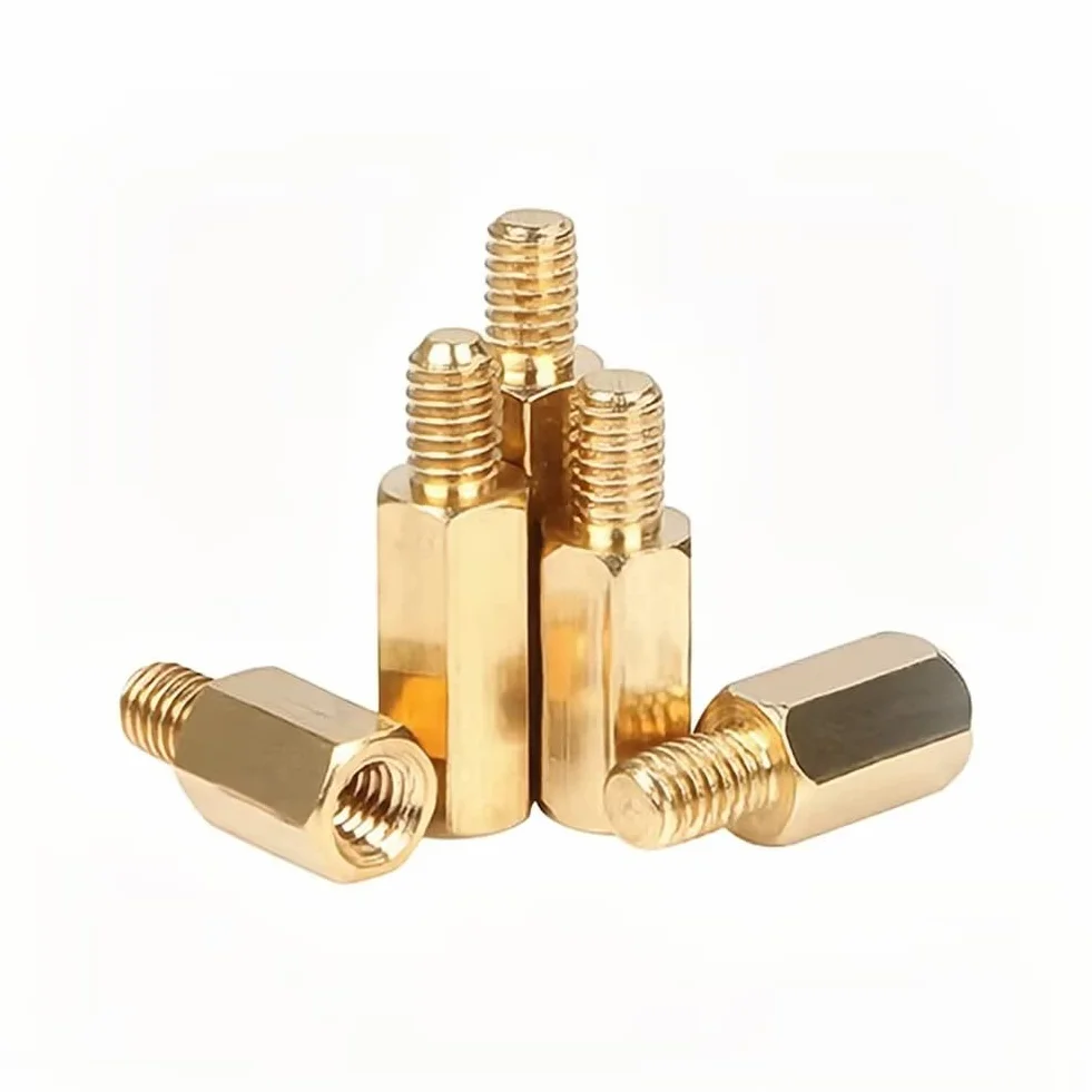 M3 Ottone Maschio Femmina Distanziatore Esagonale Standoff Vite Dado M3x6+6mm (40 Pezzi)
