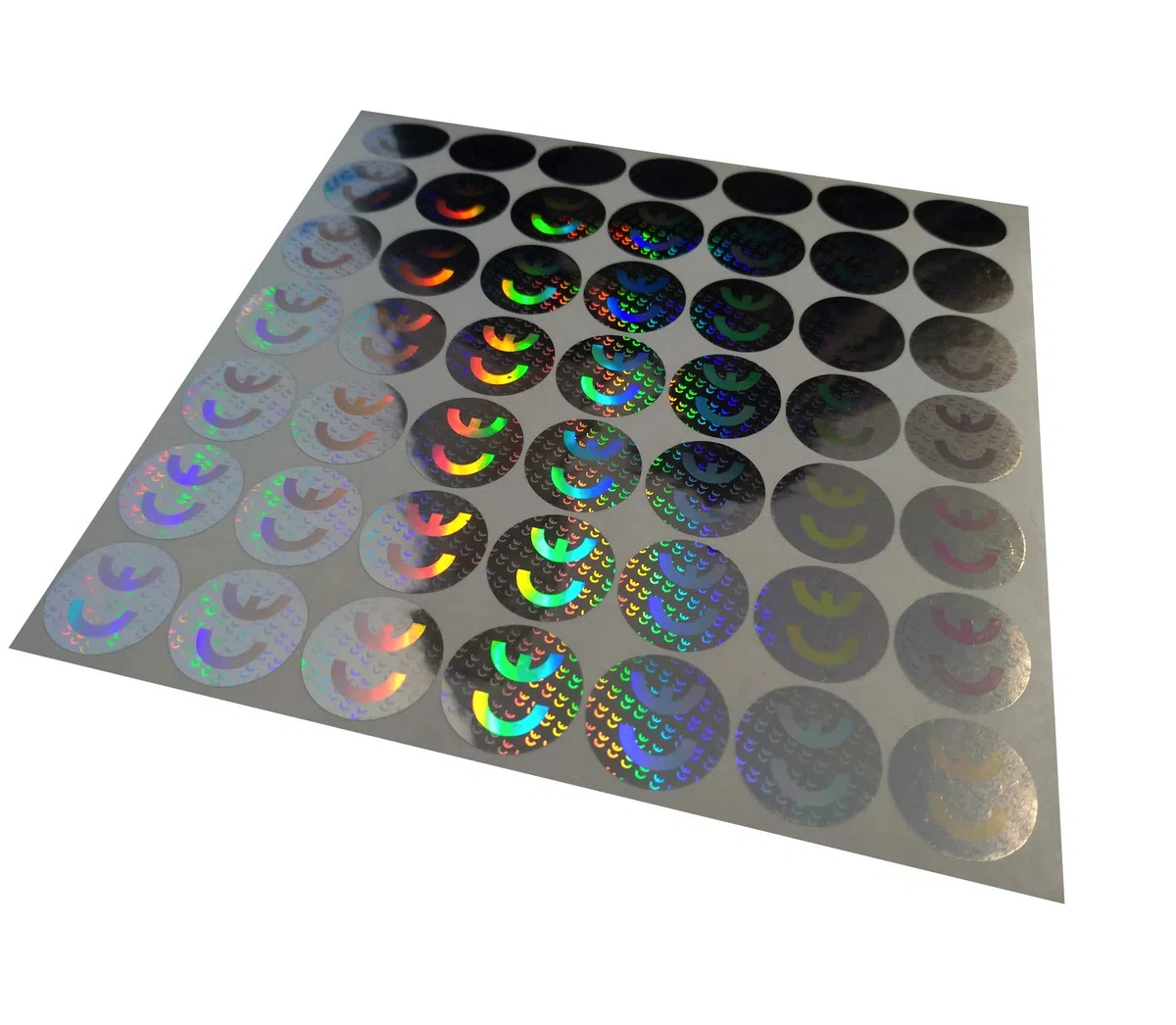 StickersLab - 112 Etichette CE(Conformità Europea) adesive sigilli ologrammi di garanzia e sicurezza oro e argento 20mm