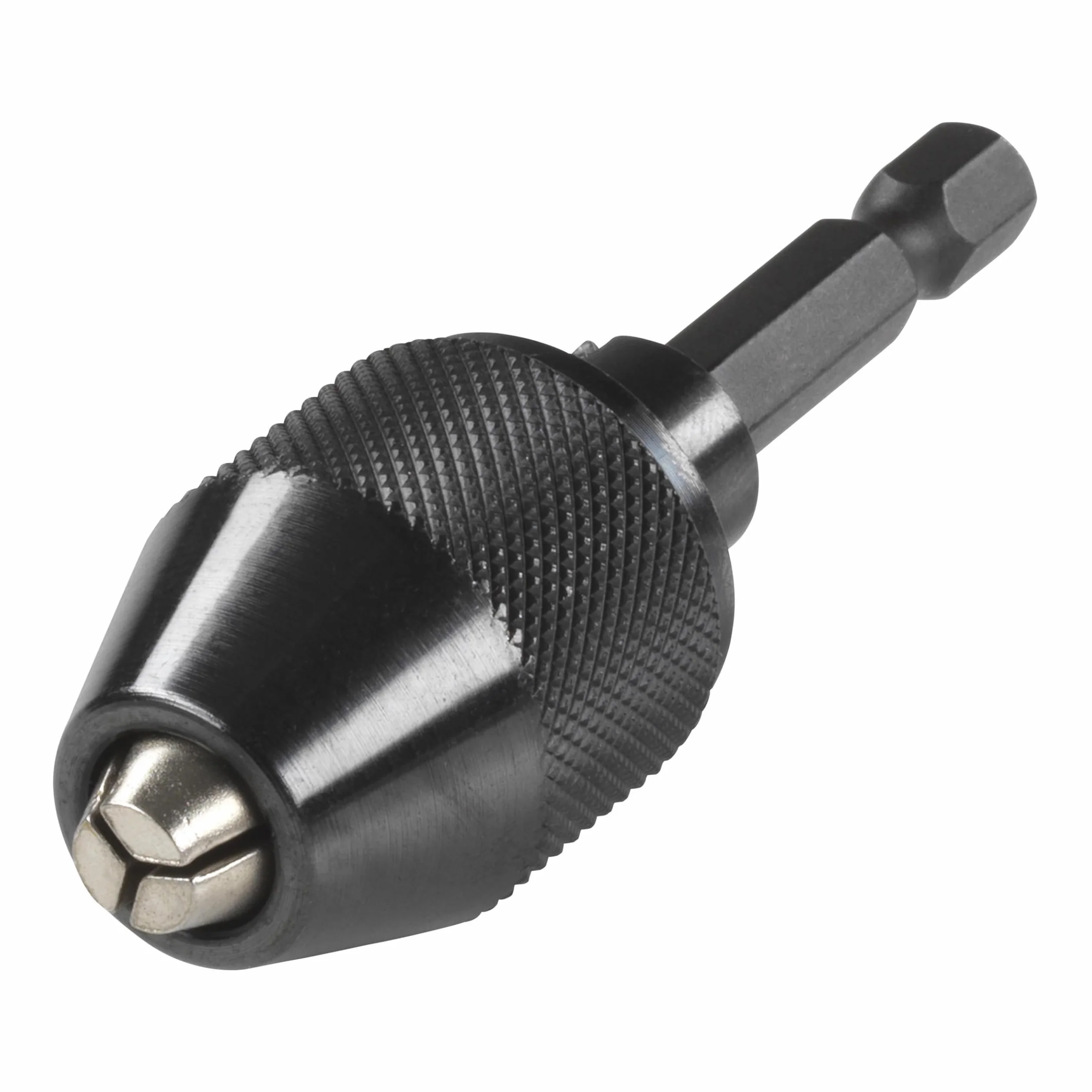 wolfcraft Mandrino Autoserrante a Serraggio Rapido, Codolo Esagonale 1/4" per Trapani e Avvitatori, Intervallo di Serraggio 0,5–6,5 mm – 2625000