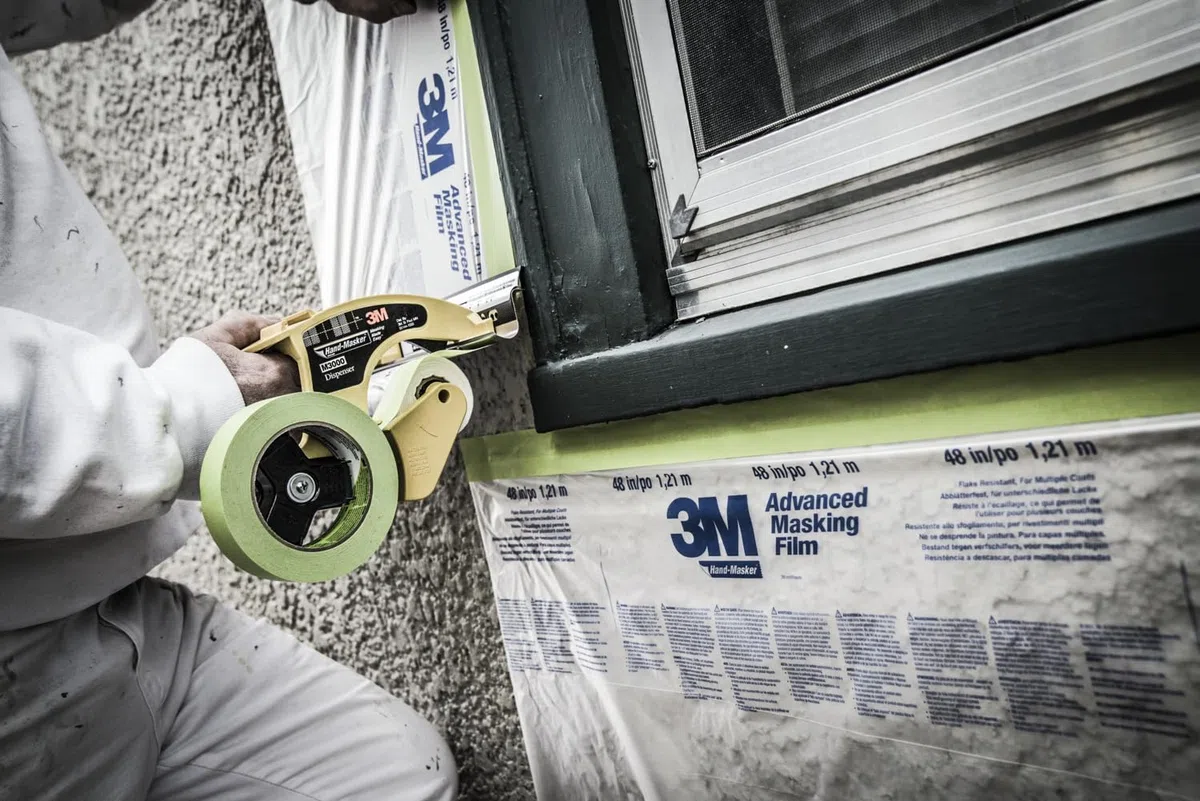 3M Nastro da Mascheratura Professionale 2060 per Superfici Ruvide, Verde - 1 Rotolo, 48 mm x 50 m - Adesivo per Pittura e Decorazioni, Interni ed Esterni
