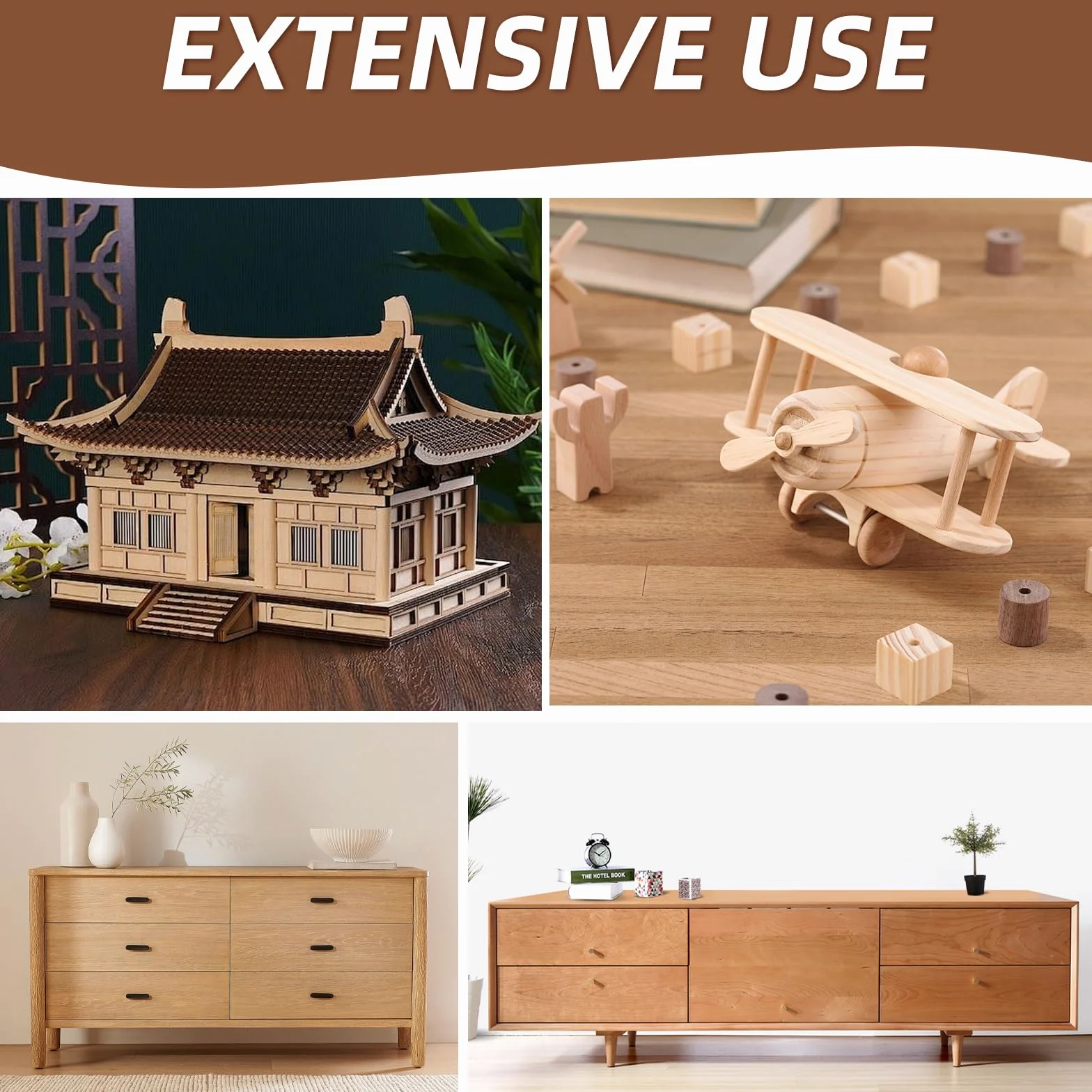 200 Pz Tasselli Legno Conici Scanalati, Spine per Legno a Forma di Ago 4mm, per Mobili Riparazioni Fai da Te Lavorazione del Accessori