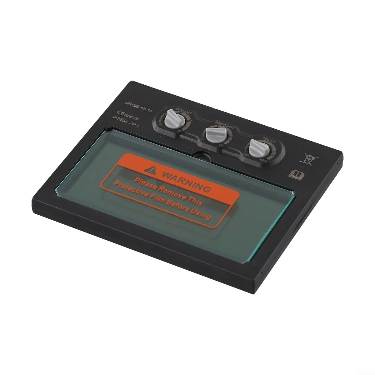 Filtro solare auto oscurante per saldatura con schermo LCD e paralume regolabile DIN9-DIN13, protezione per gli occhi ad alta definizione per caschi da saldatura, risposta rapida 1/10000s, protezione